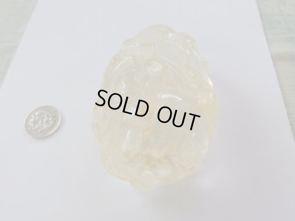 画像2: イエローリモナイトインクォーツ　彫り置物II　放出特価