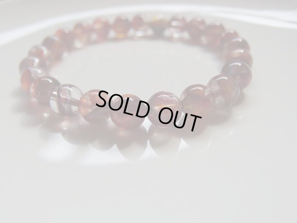 画像3: 美しいリモナイトインクォーツ（ブラッドオーラクォーツ）　レッド　8ミリ強　特価