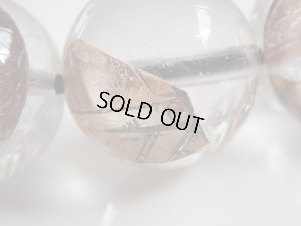 画像15: Ｐｒｅｍｉｕｍ　ブルッカイト（板チタン）＆プラチナルチル　入り12〜13ミリ水晶　特価