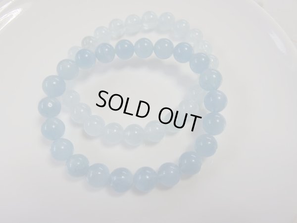 画像17: ナミビア産　美しいアクアマリンブレスレット　　8.5ミリ強　特価