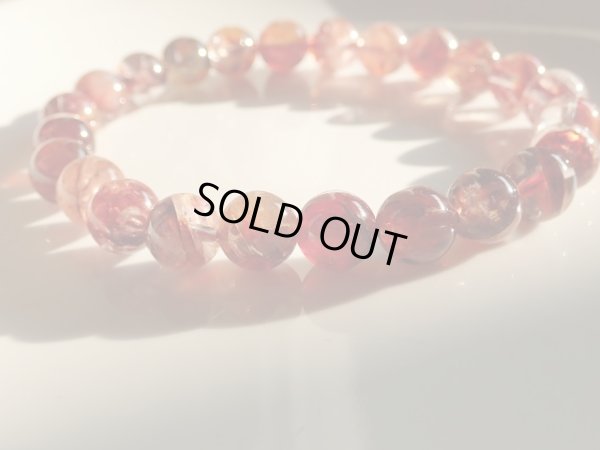 画像18: 美しいリモナイトインクォーツ（ブラッドオーラクォーツ）　レッド　8ミリ強　特価