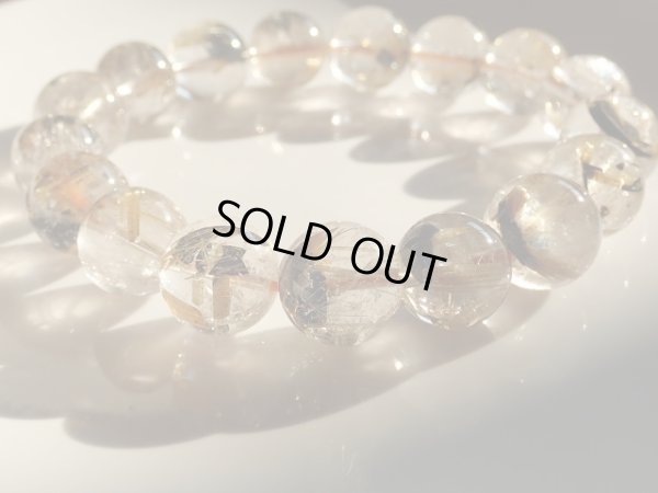 画像16: 凄い美ヘマタイトタイチン太陽ルチルクォーツ　12.2〜12.9ミリ　特価