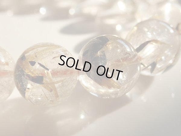 画像15: 凄い美ヘマタイトタイチン太陽ルチルクォーツ　12.2〜12.9ミリ　特価