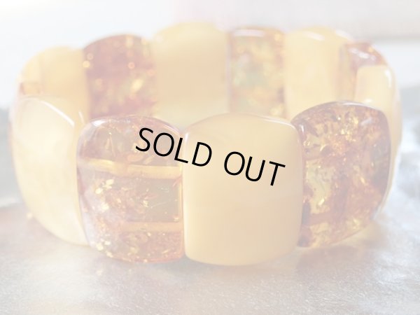 画像18: Premium  蜜蝋＆コニャックカラー　天然アンバー　バングル仕様　特価