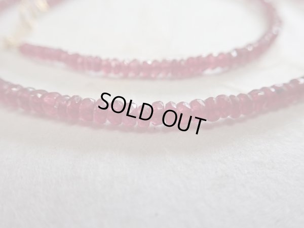 画像9: Ｐｒｅｍｉｕｍ　ルビーネックレス　　18金製　引き輪＆プレート　特価