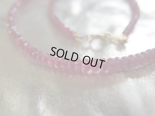 画像4: Ｐｒｅｍｉｕｍ　ルビーネックレス　　18金製　引き輪＆プレート　特価