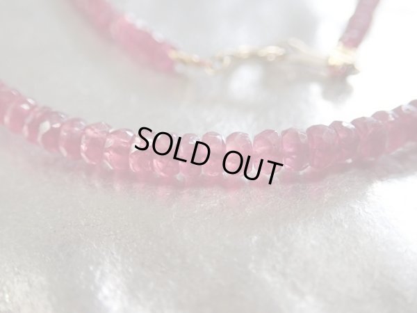 画像13: Ｐｒｅｍｉｕｍ　ルビーネックレス　　18金製　引き輪＆プレート　特価