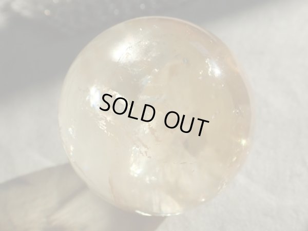 画像3: 　美石礼賛　最高品質Ｐｒｅｍｉｕｍゴールデンレインボーイエローカルサイト　52ミリ　特価