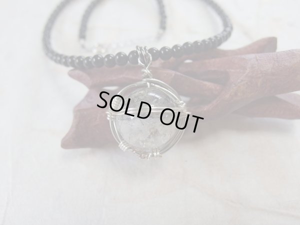 画像2: ブラックトルマリンとトルマリンクォーツの特製ネックレス　ＢＬＡＣＫ　ＰＬＡＮＥＴ　特価