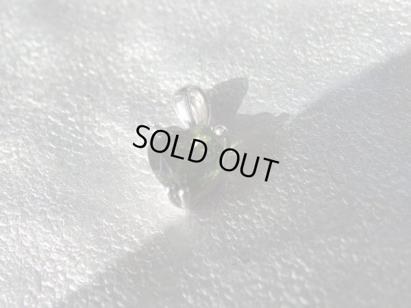 画像13: モルダバイトとポスト＆アジャスター搭載　ＳＶチェーンのネックレス　特価