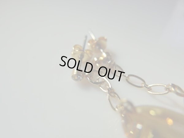 画像20: 特撰クリアイエローアンバー　ピアス（イヤリング）セット　特価