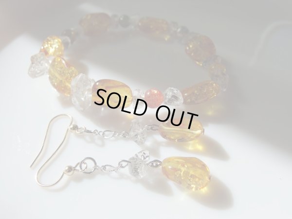 画像2: アンバー　宇宙　ピアス（イヤリング）　セット　特価