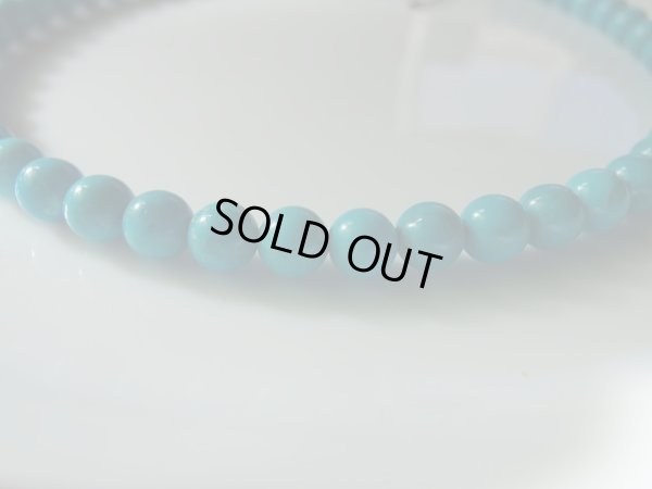 画像2: 天然トルコ石　８ミリ　ネックレス　特価