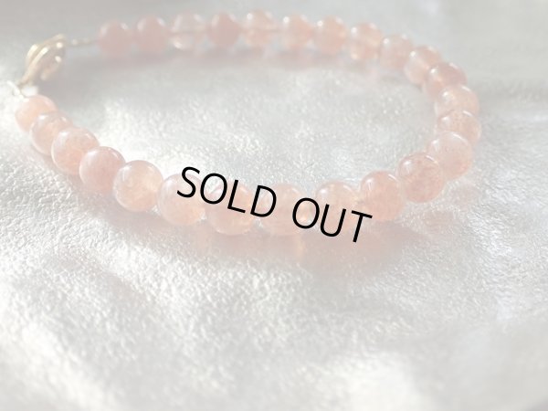 画像12: あ〜美しきサンストーンブレスレット6.5mm　期間限定ピアスorイヤリング付き　特価