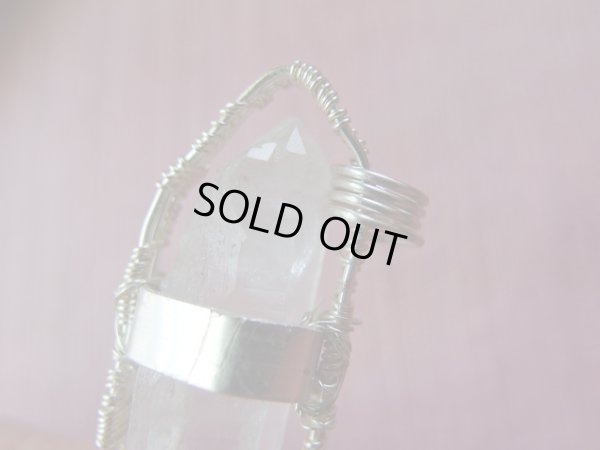 画像14: 両剣曲がりレムリアンクォーツ　堅牢オリジナルワイヤデザイン　特価