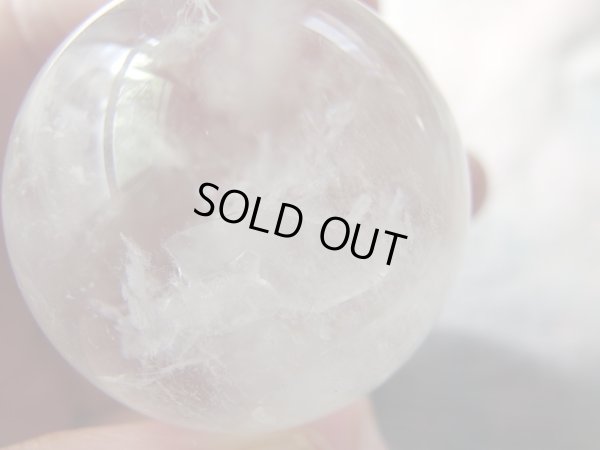 画像6: 超レア品　両剣クォーツインクォーツwithレインボー水晶丸玉　46ｍｍ　ヒマラヤの夕日　特価