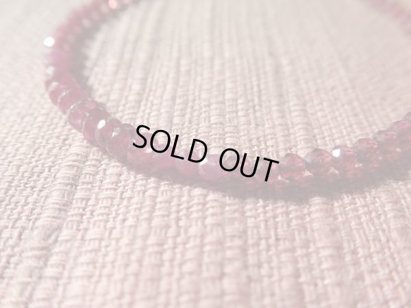 画像10: ルビー　トルマリン　ガーネットの特製　紅のブレス　