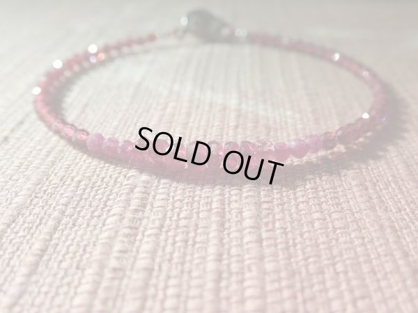 画像14: ルビー　トルマリン　ガーネットの特製　紅のブレス　