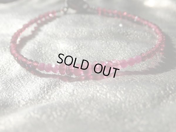 画像15: ルビー　トルマリン　ガーネットの特製　紅のブレス　