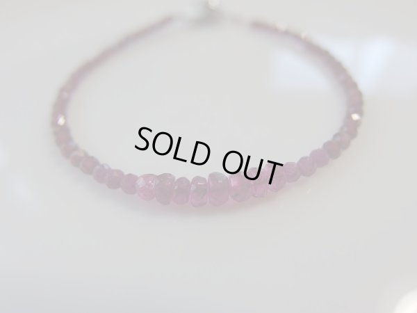 画像4: ルビー　トルマリン　ガーネットの特製　紅のブレス　