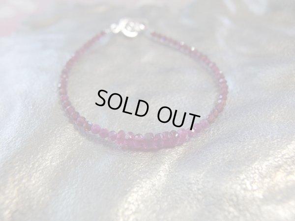 画像2: ルビー　トルマリン　ガーネットの特製　紅のブレス　