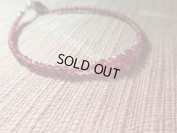 画像13: ルビー　トルマリン　ガーネットの特製　紅のブレス　