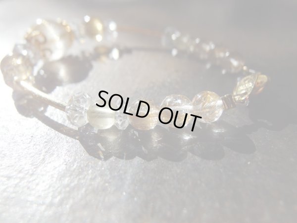 画像15: ルチルクォーツ＆シトリン＆ヘリオドールブレスレット　２月１６日までの特価となります