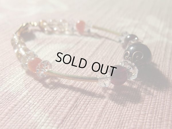 画像13: スターガーネット＆ロードライトガーネット＆サンストーン＆ルチルクォーツブレスレット　２月17日までの特価となります