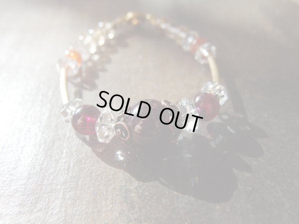 画像17: スターガーネット＆ロードライトガーネット＆サンストーン＆ルチルクォーツブレスレット　２月17日までの特価となります