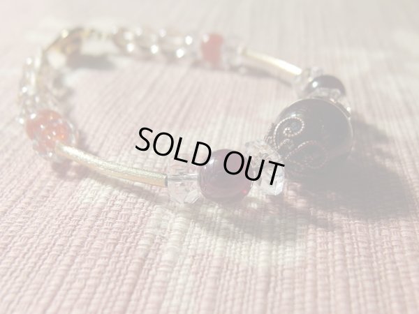 画像11: スターガーネット＆ロードライトガーネット＆サンストーン＆ルチルクォーツブレスレット　２月17日までの特価となります