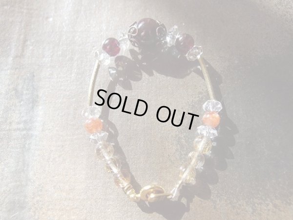 画像7: スターガーネット＆ロードライトガーネット＆サンストーン＆ルチルクォーツブレスレット　２月17日までの特価となります