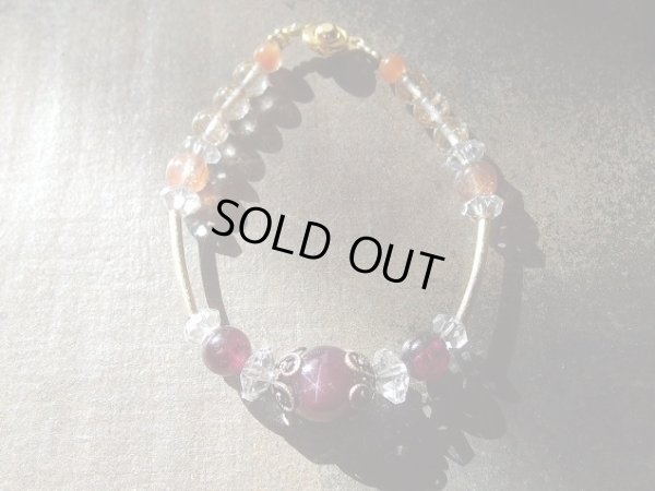 画像16: スターガーネット＆ロードナイトガーネット＆サンストーン＆オレンジルチルクォーツ＆オレンジ水晶特製ブレスレット　