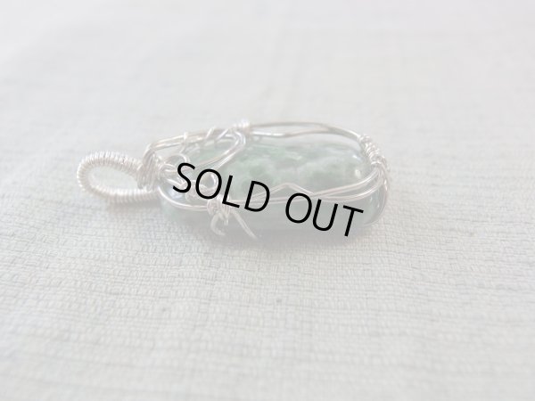 画像13: ロシア産　硬玉翡翠　metal and stone オリジナルペンダントトップ　