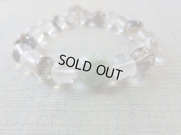 画像7: 「菩薩」　美しい翡翠と　タイガーアイ勾玉　ヘマタイトルチルクォーツ　ガーデン水晶　ガネーシュヒマール産ヒマラヤ水晶の編