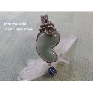 画像: INTO THE WILD  Jadeite＆Kyanite　Metal ＆　Stone　オリジナルペンダントトップ