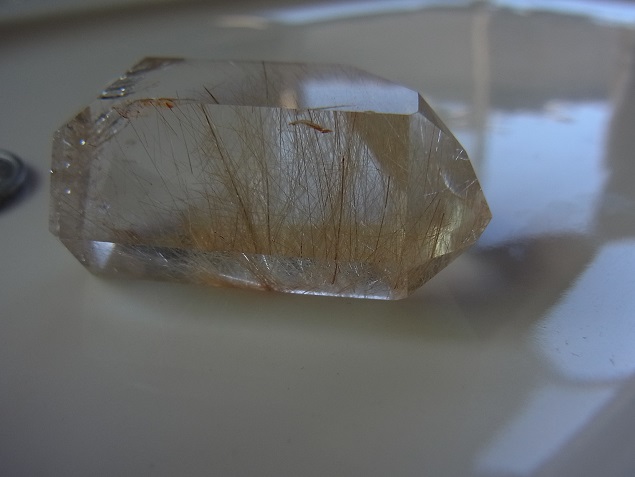 画像: 特選　煌めき　光輝く　美しいルチル　天然結晶磨き石　