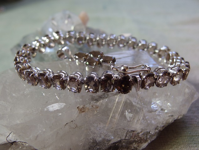 画像: 　Brown quartz jewelry set 925SV