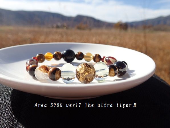 画像1: Area 3900 ver17 The ウル虎　tiger II　虎牙天珠編　タイチンルチル　天然琥珀　天然黄水晶搭載型